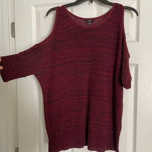 Cold shoulder sweater. Worn a few times. In great condition.